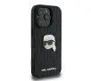Etui Karl Lagerfeld Monogram Karl Head Pin do iPhone 16 Pro Max Czarny