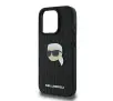 Etui Karl Lagerfeld Monogram Karl Head Pin do iPhone 16 Pro Max Czarny
