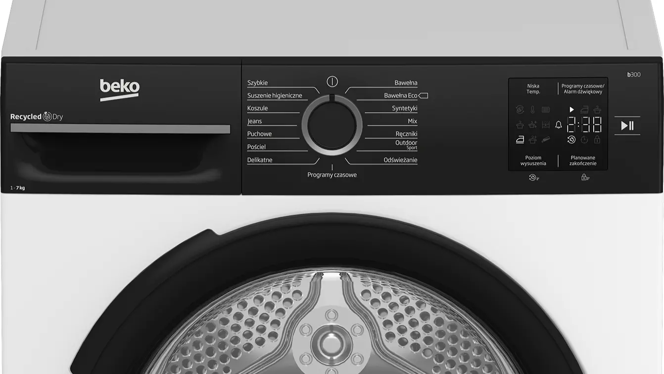 Suszarka Beko b300 BM3T37239WBPB Slim 47cm 7kg