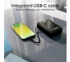 Powerbank SBS TTBB20000LCDTCPD20K 20000mAh PD 20W Wbudowany kabel USB-C Czarny