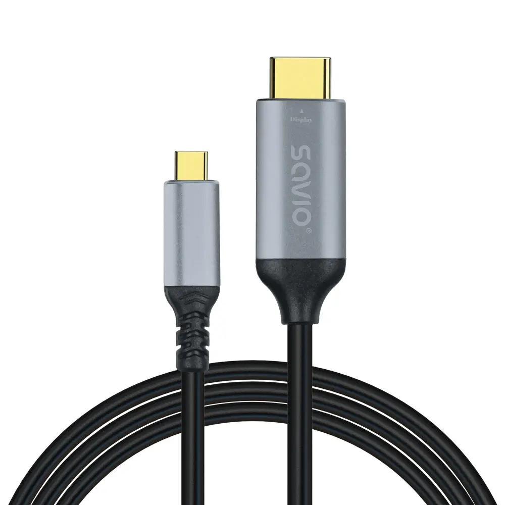 Kabel USB-HDMI Savio CL-184 v2.0b 4K 3m Czarny