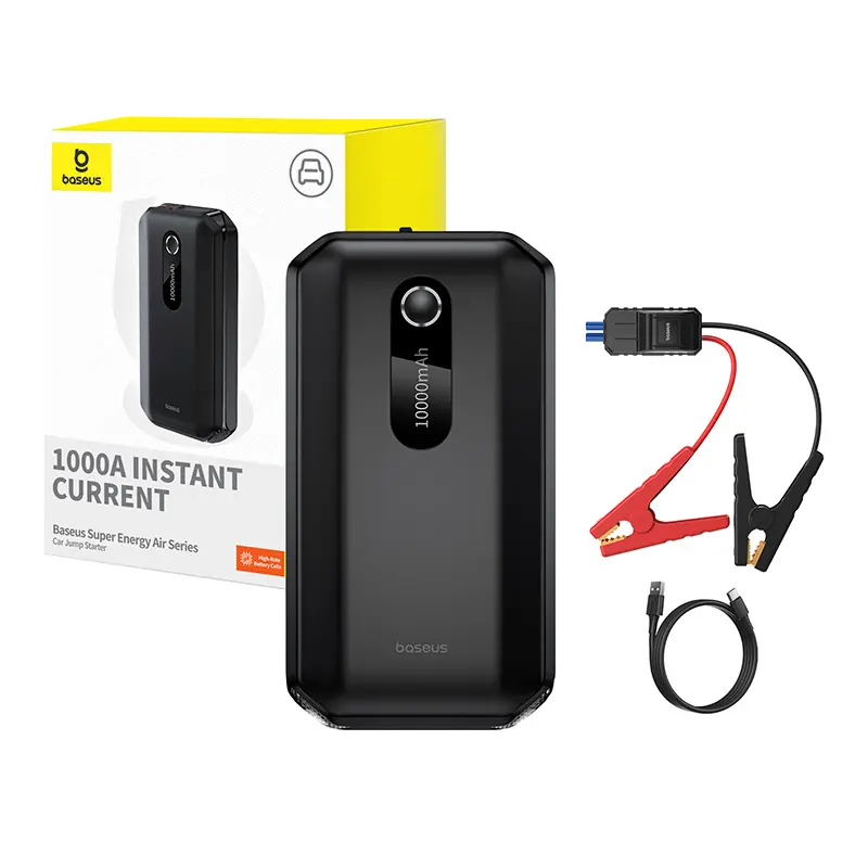 Powerbank Baseus Jump Starter Super Energy Air 10000mAh 12W 1000A Czarny