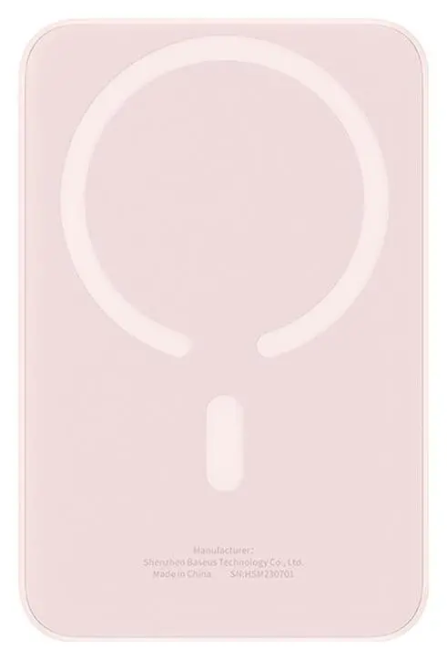 Powerbank Baseus P10059001413-00 Magnetic Mini Air 10000mAh 20W Różowy