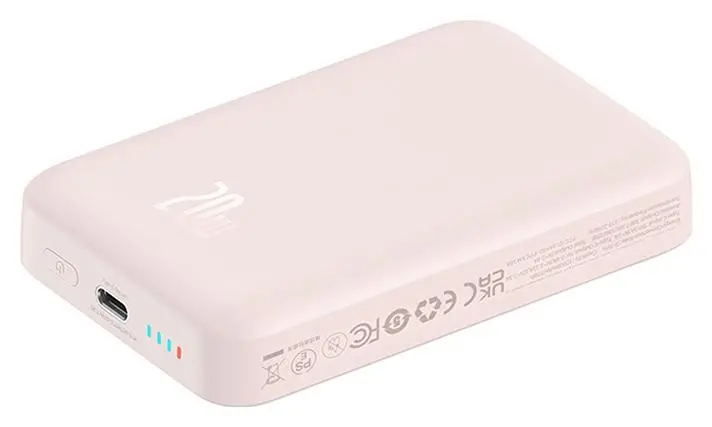 Powerbank Baseus P10059001413-00 Magnetic Mini Air 10000mAh 20W Różowy