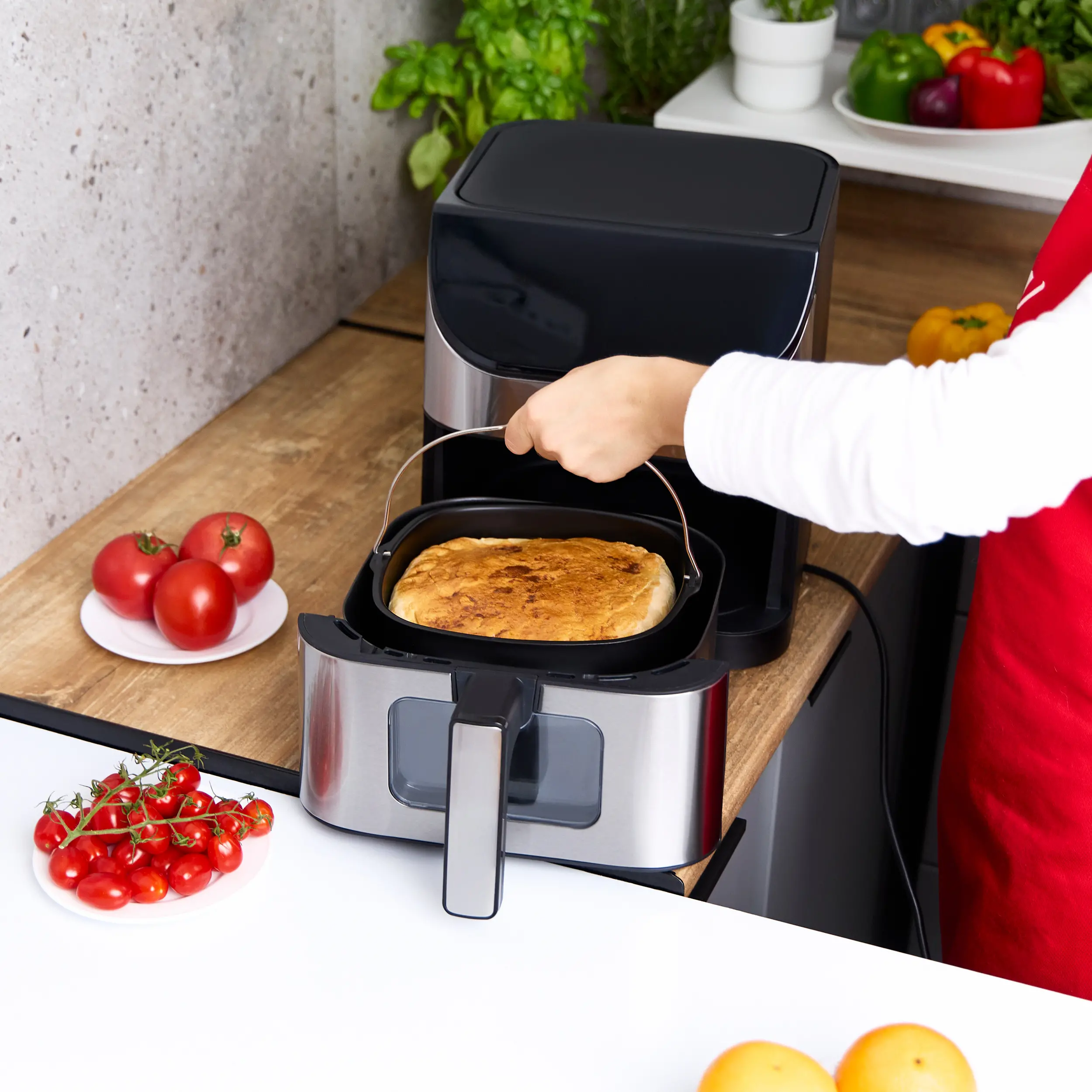 Frytkownica beztłuszczowa MPM MFR10M 1500W 6l Aplikacja mobilna