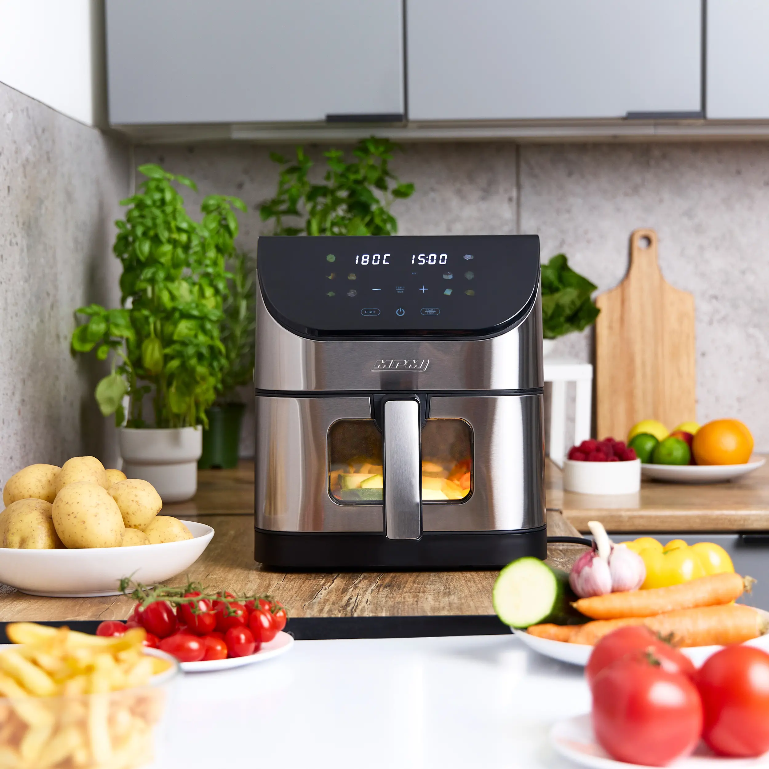Frytkownica beztłuszczowa MPM MFR10M 1500W 6l Aplikacja mobilna