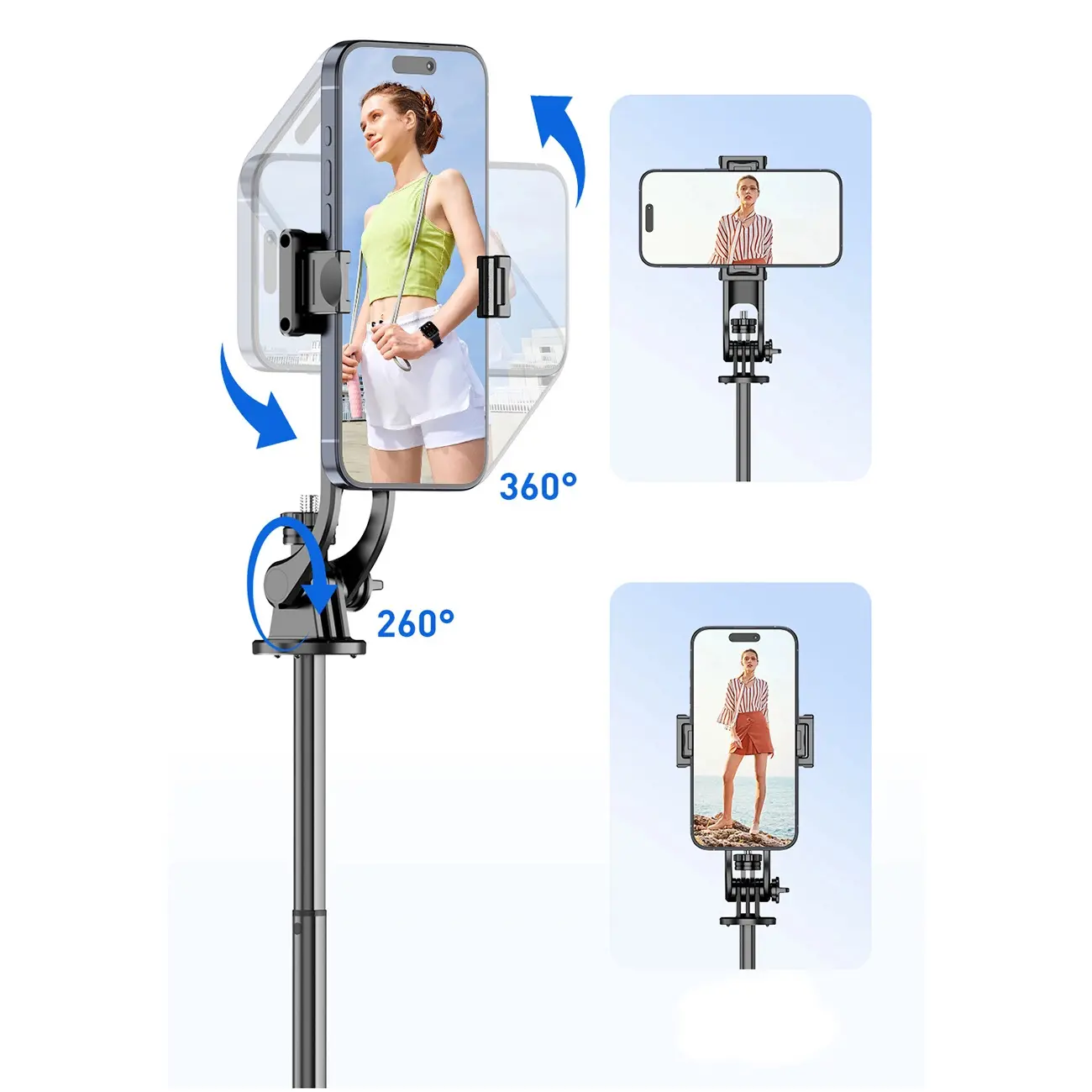Selfie stick Hurtel WC1Y2S 1,3m Czarny