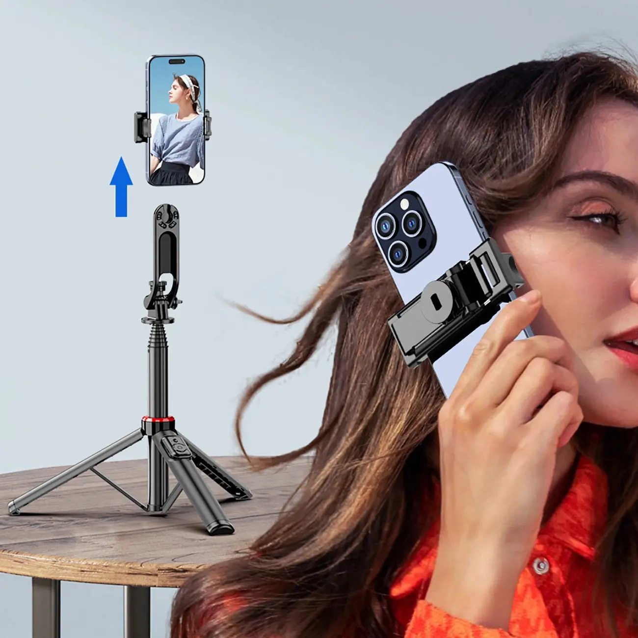 Selfie stick Hurtel WC1Y2S 1,3m Czarny