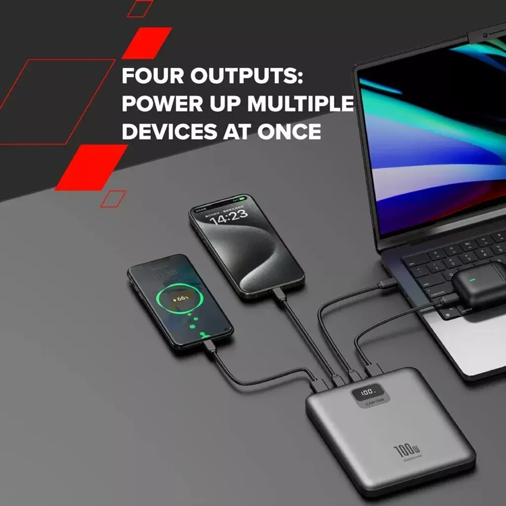 Powerbank Canyon PB-2008 20000mAh PD 100W Szary