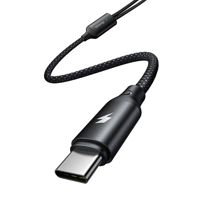 Kabel Mcdodo 2w1 CA-2200 USB-C + ładowarka Apple Watch 60W 1,2m Czarny