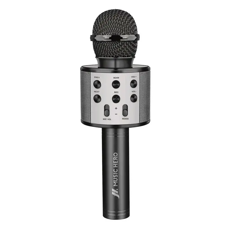 Mikrofon z głośnikiem Bluetooth Music Hero MHMICBTK 5W Srebrny