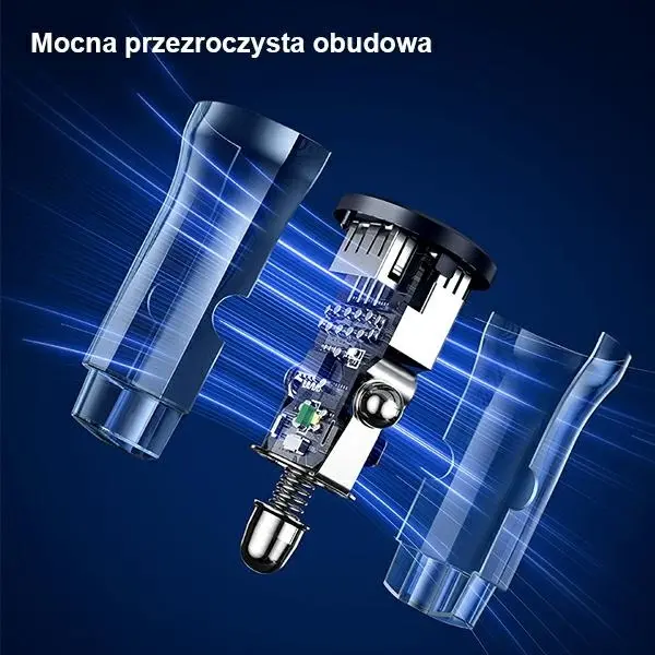 Ładowarka samochodowa USAMS 3A 2xUSB-A Fast Charge Niebieski