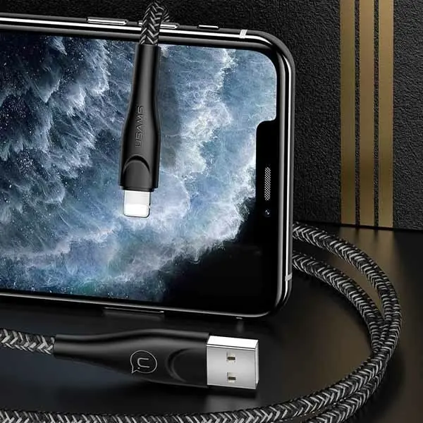 Kabel USAMS USB do Lightning 2A Fast Charge 1m Czerwony