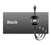 Kabel USAMS 3w1 USB do lightning/microUSB/USB-C 1m Czarny