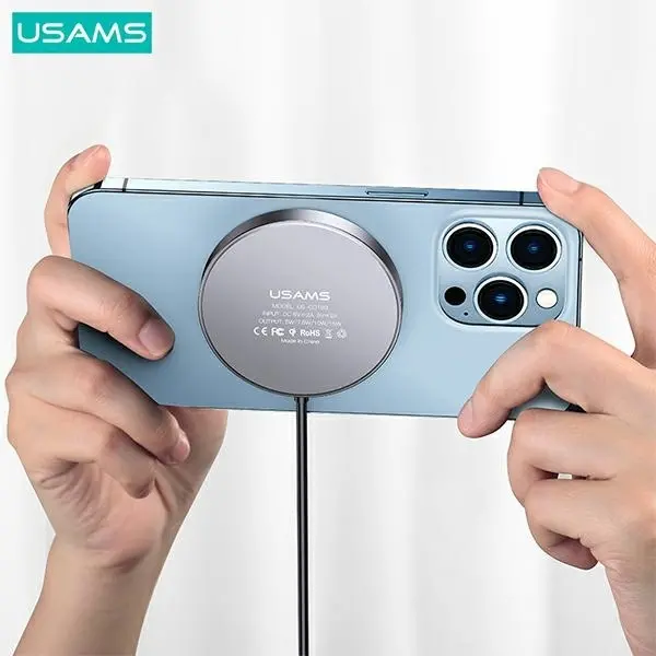 Ładowarka indukcyjna USAMS magnetic 15W Czarny