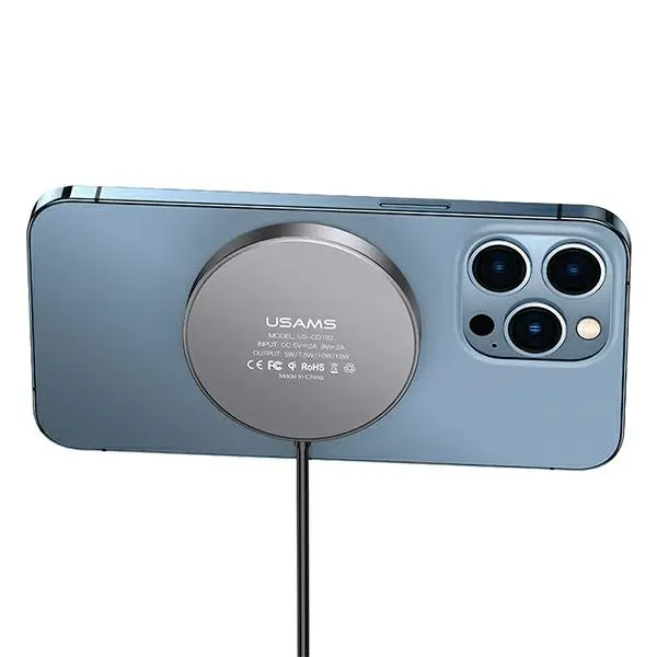 Ładowarka indukcyjna USAMS magnetic 15W Czarny