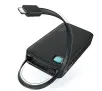 Powerbank USAMS US-CD225 Ze zwijanym kablem Lightning Retractable 10000mAh PD 20W Fast Charge XY Series Fioletowy