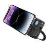 Powerbank USAMS US-CD225 Ze zwijanym kablem Lightning Retractable 10000mAh PD 20W Fast Charge XY Series Fioletowy