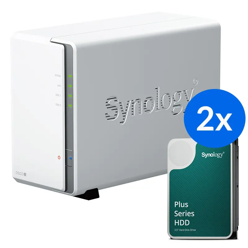 Serwer Synology DS223J-16T-10-2 Biały