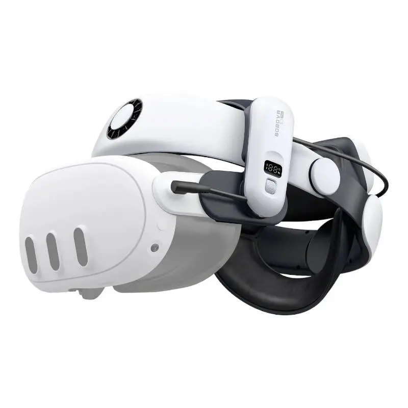 Pasek BoboVR S3 Pro do Meta Quest 3 + Bateria zewnętrzna B100 Biało-czarny