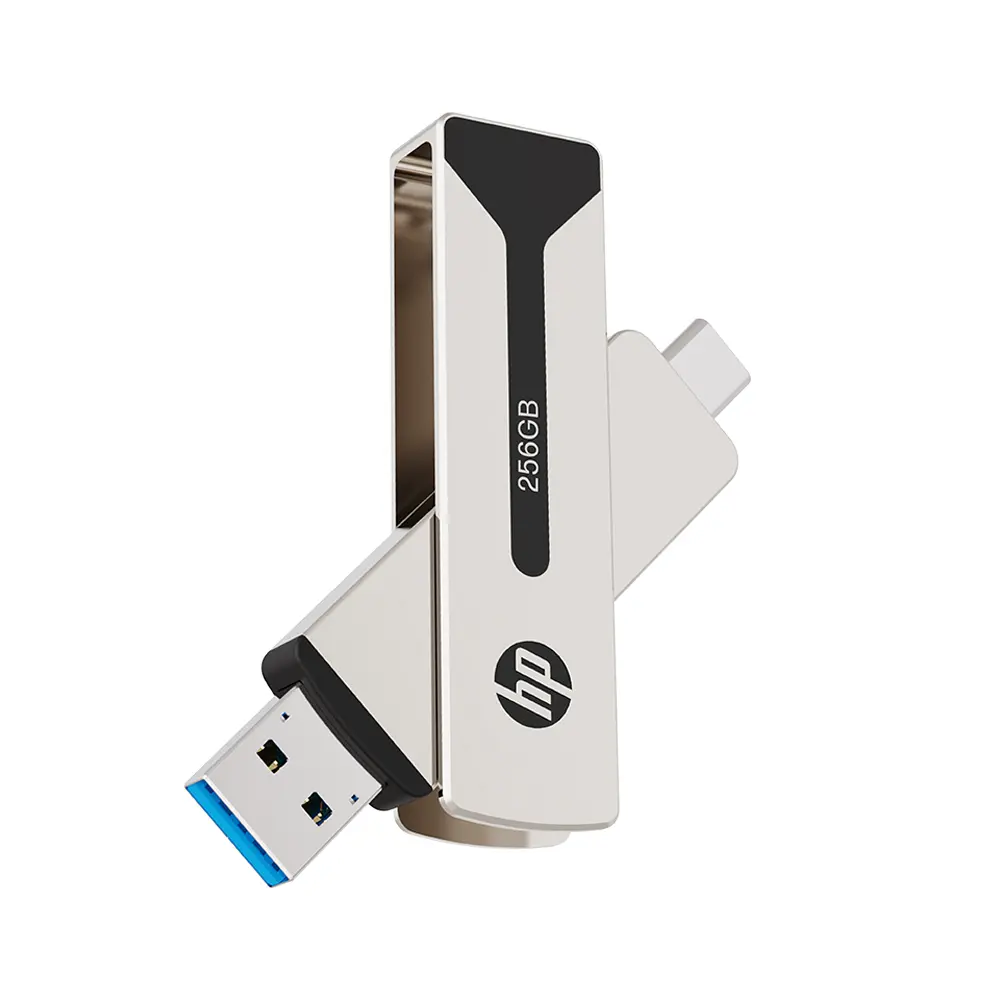 PenDrive HP 911 Pro 256GB USB 3.2 Typ-C / USB 3.2 Srebrny