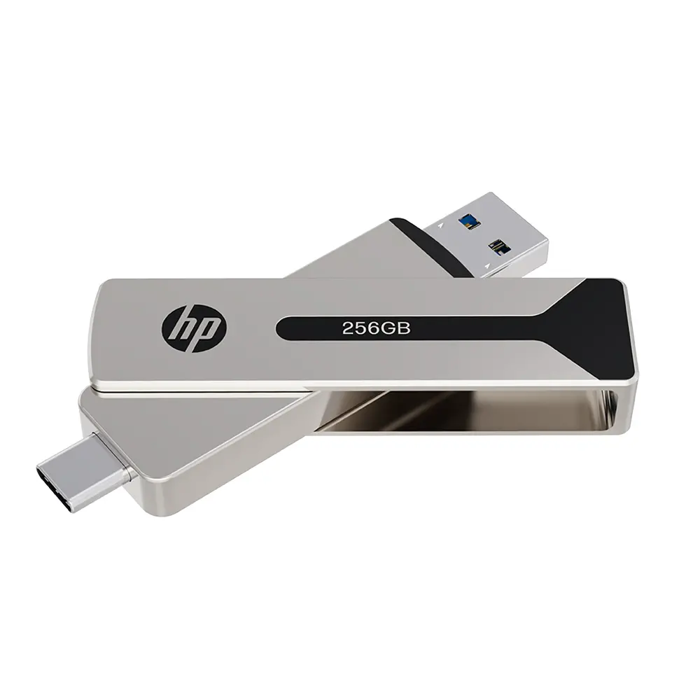 PenDrive HP 911 Pro 256GB USB 3.2 Typ-C / USB 3.2 Srebrny