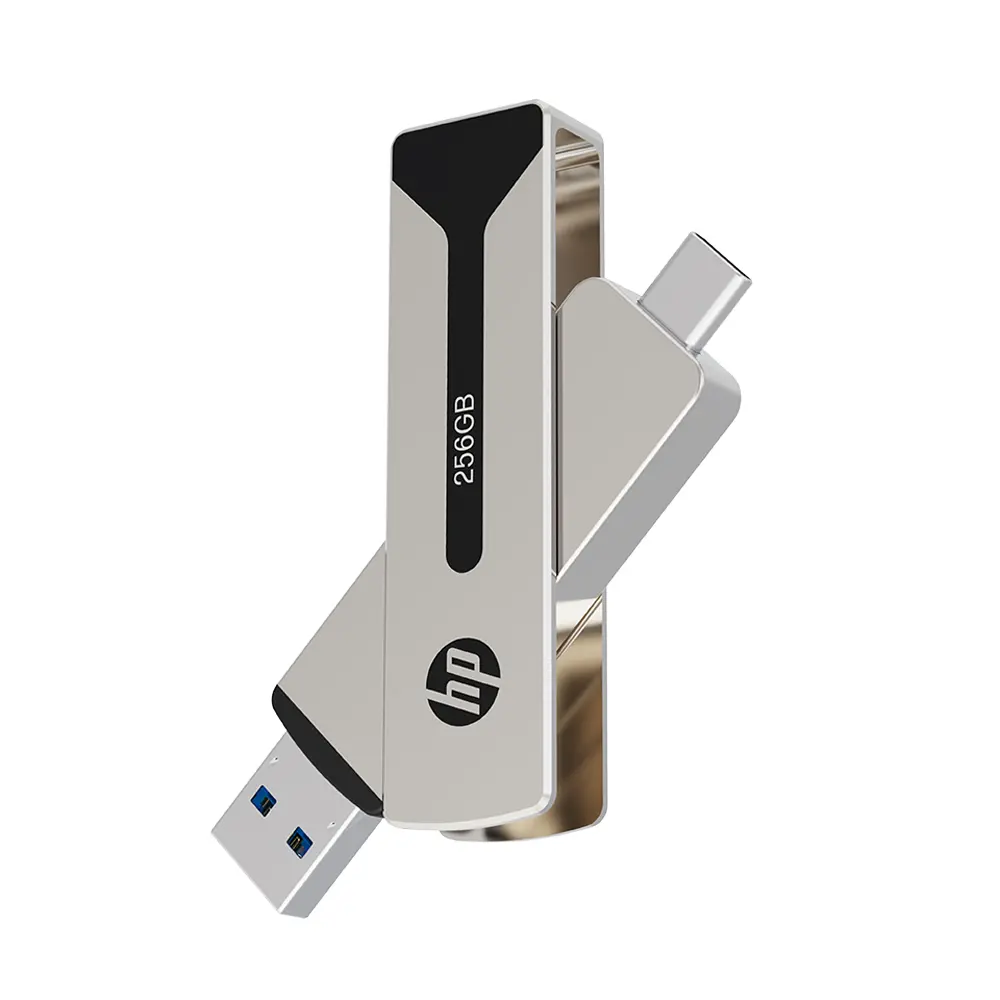 PenDrive HP 911 Pro 256GB USB 3.2 Typ-C / USB 3.2 Srebrny