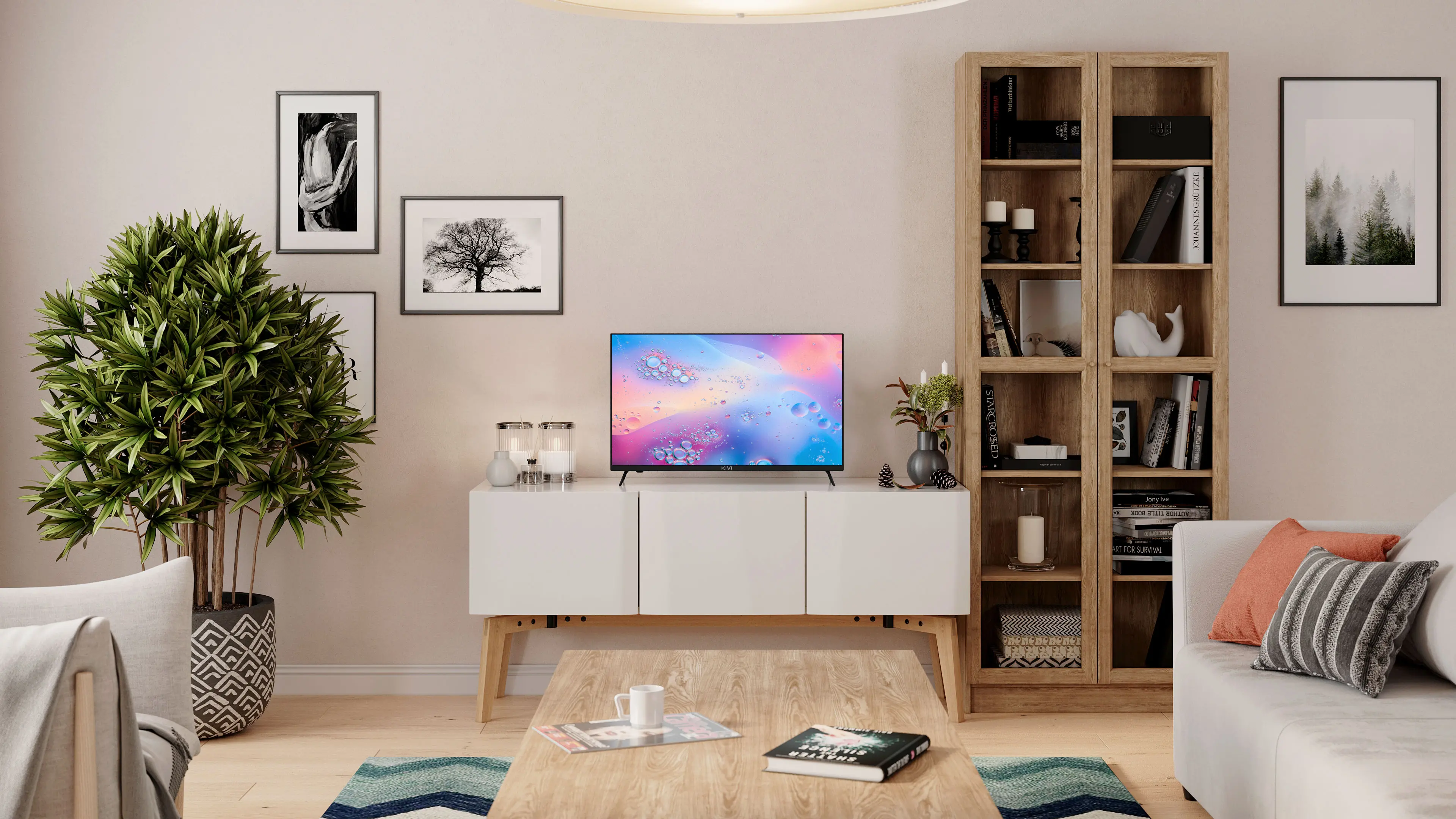 Telewizor KIVI 32H760QB 32" LED HD Ready Android TV DVB-T2