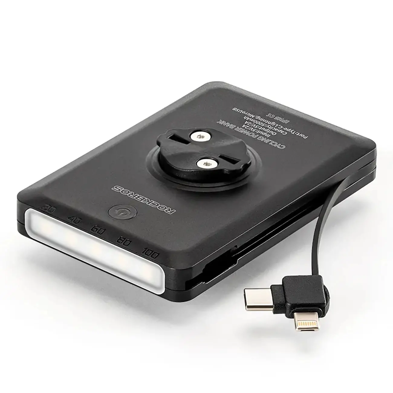 Lampka rowerowa przednia RockBros JP008 Powerbankiem 5000mAh adapterem Garmin