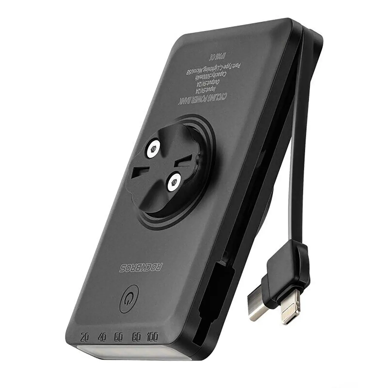 Lampka rowerowa przednia RockBros JP008 Powerbankiem 5000mAh adapterem Garmin