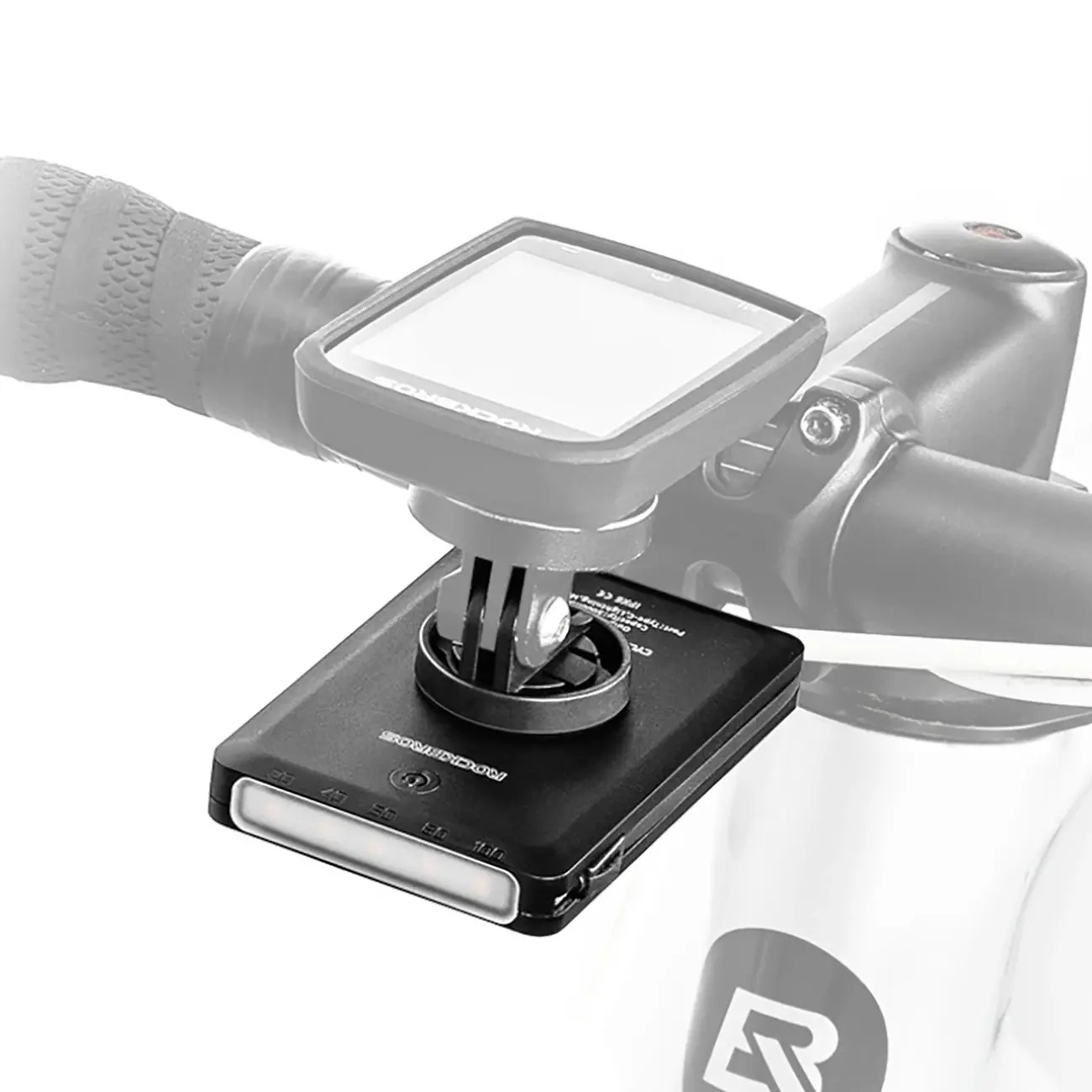 Lampka rowerowa przednia RockBros JP008 Powerbankiem 5000mAh adapterem Garmin