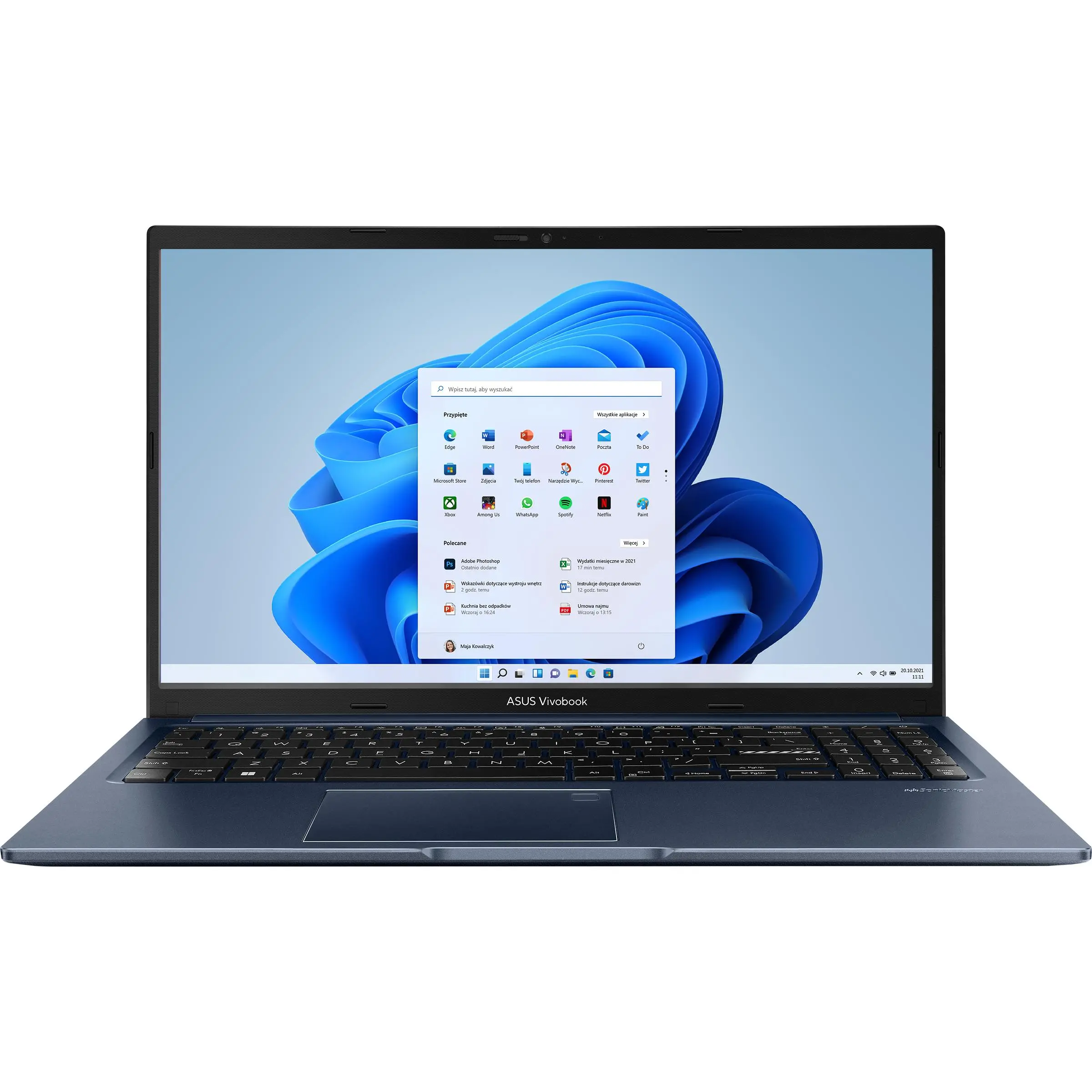 Laptop ASUS Vivobook 15 M1502YA-BQ335W 15,6" R5 7430U 16GB RAM 512GB Dysk SSD Win11 Niebieski