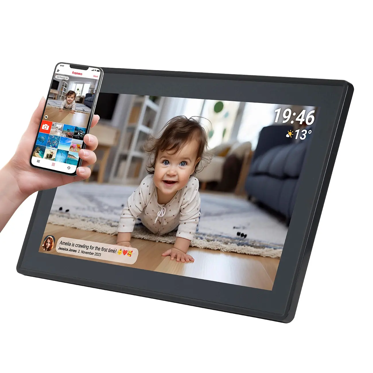 Cyfrowa ramka Denver Frameo 15,6" PFF-1514B Czarny