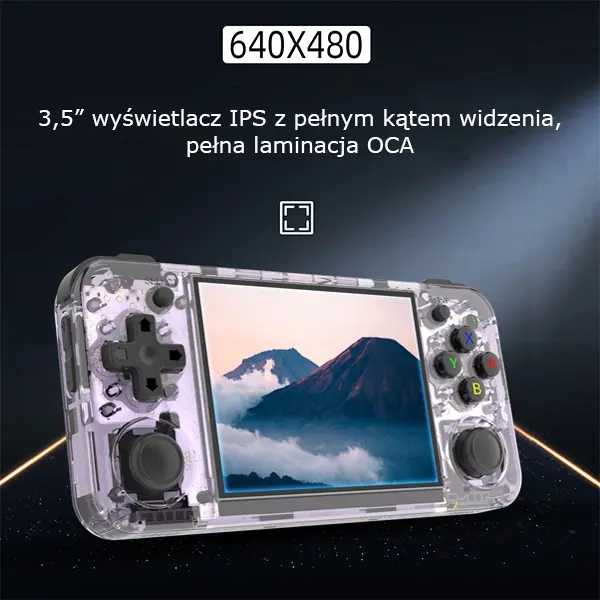 Konsola Anbernic RG35XX H Fioletowy transparenty