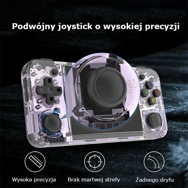Konsola Anbernic RG35XX H Fioletowy transparenty