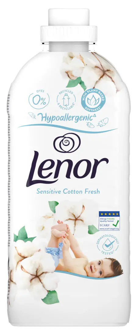 Płyn do płukania Lenor Hypoallergenic Sensitive Cotton Fresh 1,2l