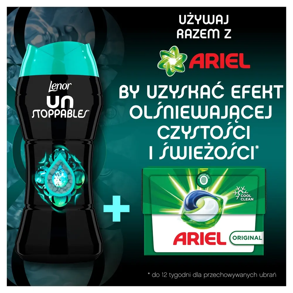 Zapach do pralki Lenor Perełki Unstoppables Fresh 570g