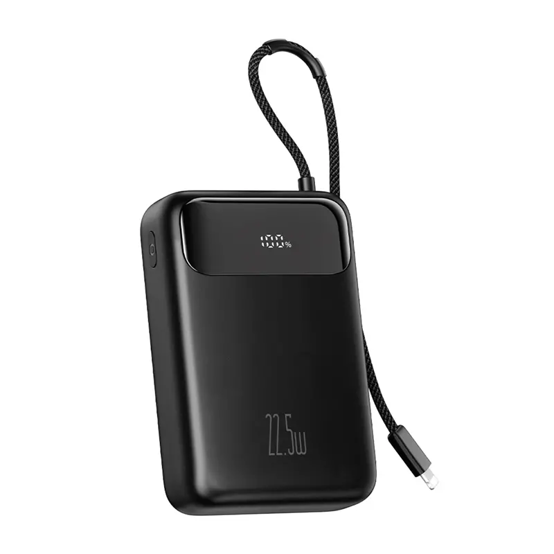 Powerbank Mcdodo MC-3710 Digital Display 20000mAh, 22.5W z kablem Lightning Czarny