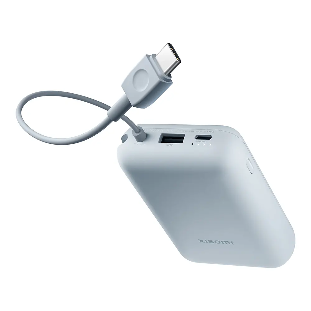 Powerbank Xiaomi PN104031 10000mAh 22,5W Wbudowany kabel USB-C Niebieski