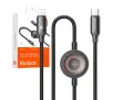 Kabel Mcdodo 2w1 CA-5680 USB-C do Lightning + ładowarka Apple Watch 36W 1,5m Czarny