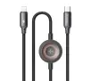 Kabel Mcdodo 2w1 CA-5680 USB-C do Lightning + ładowarka Apple Watch 36W 1,5m Czarny