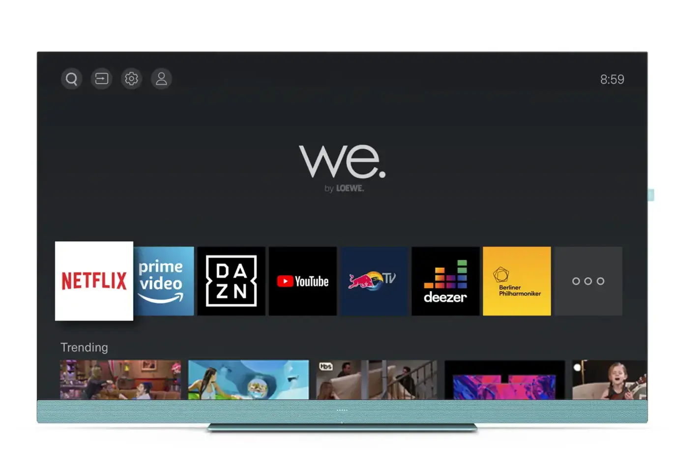 Telewizor We. be LOEWE We. SEE 43 Aqua Blue 43" LED 4K Smart TV Dolby Vision Dolby Atmos HDMI 2.1 DVB-T2