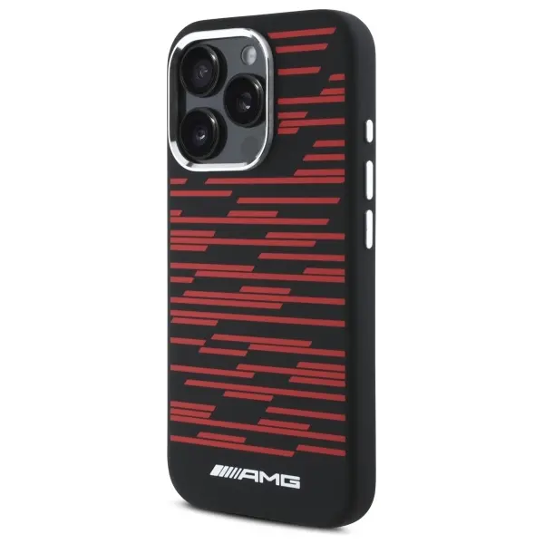 Etui Mercedes-Benz Silicone Graphics MagSafe do iPhone 16 Pro Max Czarny