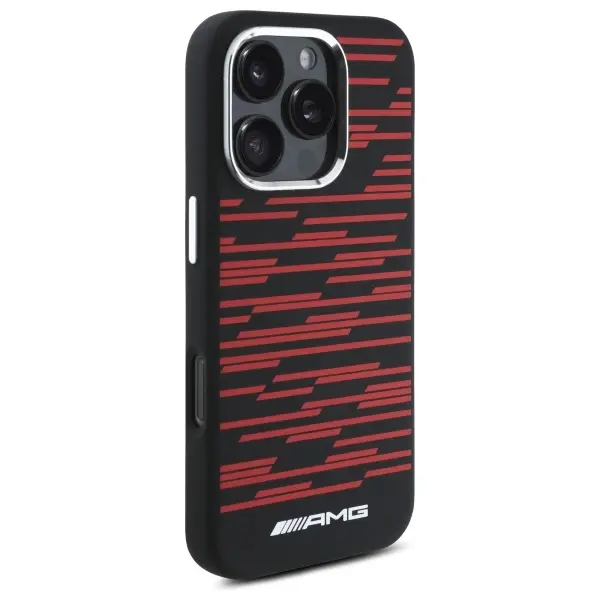 Etui Mercedes-Benz Silicone Graphics MagSafe do iPhone 16 Pro Max Czarny
