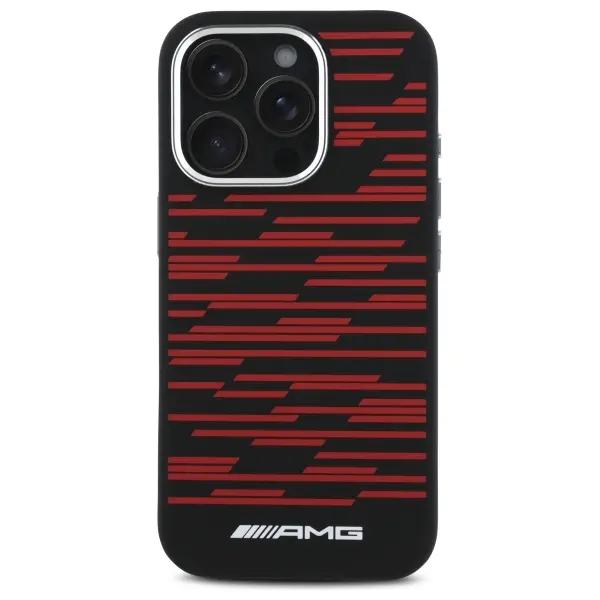 Etui Mercedes-Benz Silicone Graphics MagSafe do iPhone 16 Pro Max Czarny