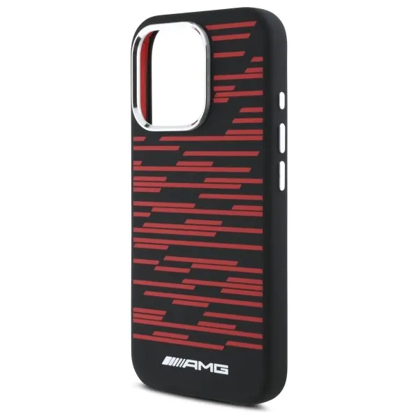 Etui Mercedes-Benz Silicone Graphics MagSafe do iPhone 16 Pro Max Czarny