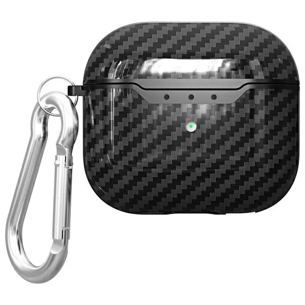 Etui na słuchawki Beline Carbon Cover Air Pods 4 Czarny
