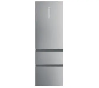 Lodówka Haier Seria 5 HTW5618ENMG Funkcje AI Pełny No Frost 185cm Komora świeżości Zdalne sterowanie Inox