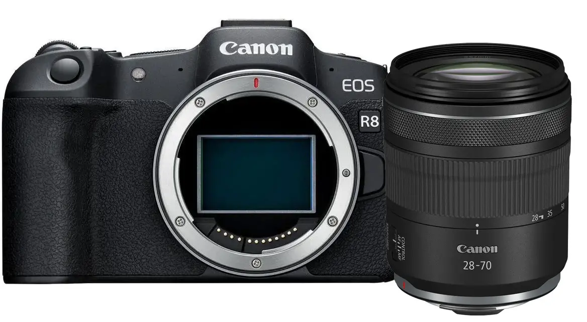 Aparat Canon EOS R8 + RF 28-70mm f/2,8 IS STM