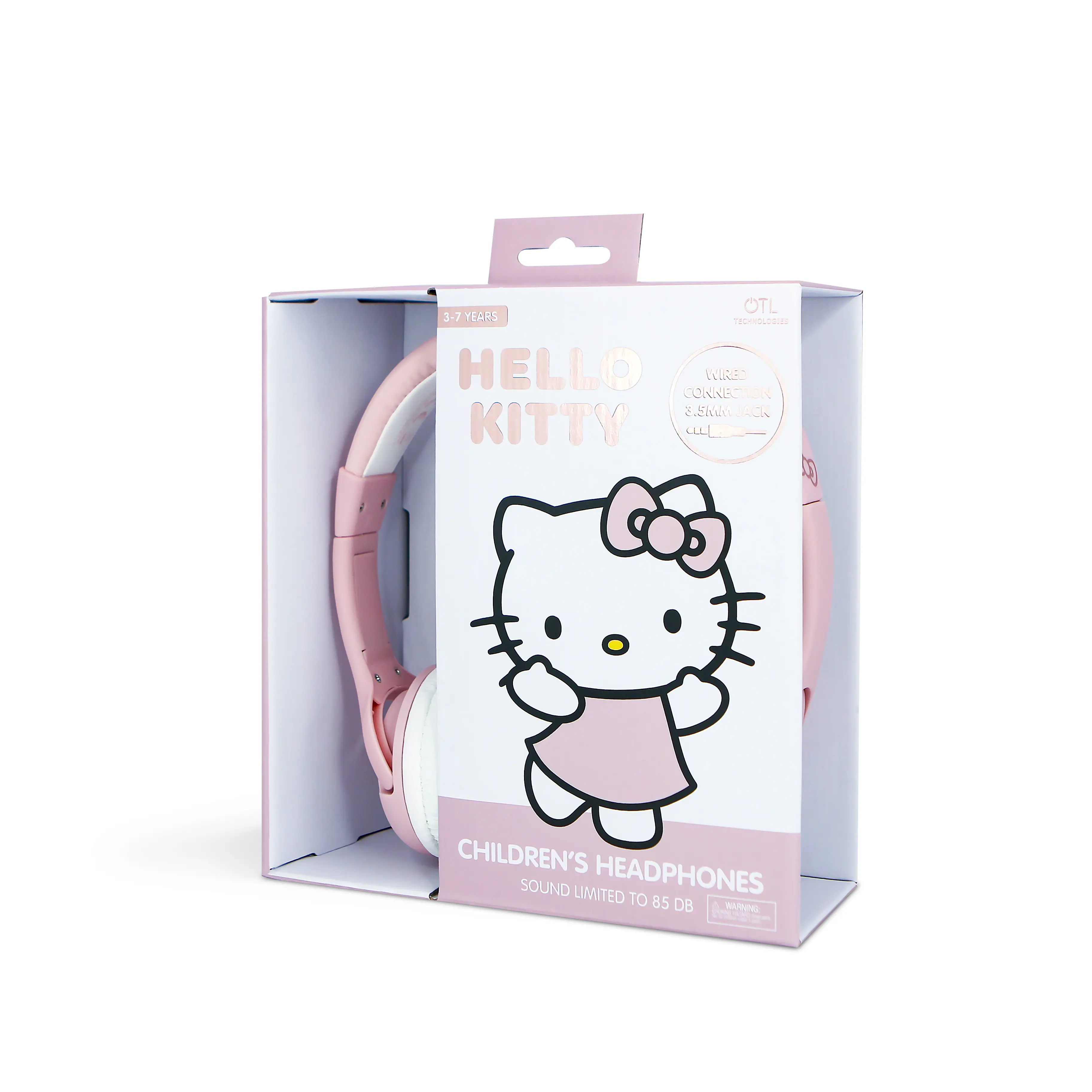 Słuchawki przewodowe OTL Technologies Hello Kity Rose Gold Dla dzieci Nauszne Różowe złoto